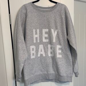Brunette The Label Light Gray Sweatshirt